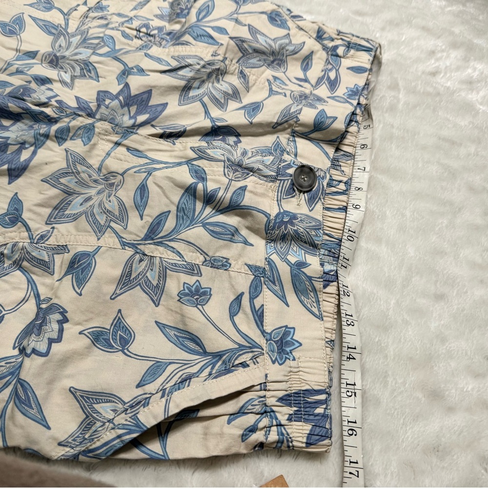 NWT- DEMOCRACY Floral Print Wide-Leg cropped Pants - Picture 15 of 15